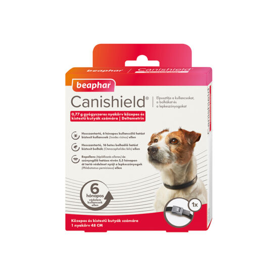 Beaphar Canishield gyógyszeres nyakörv kutyáknak 48cm ***