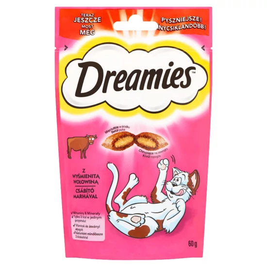Dreamies Jutalomfalat marha 60 g ***
