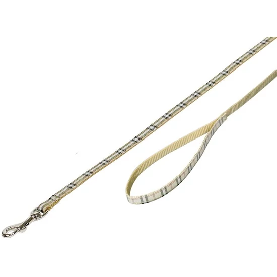 Nobby póráz kockás bézs 120cm/10mm