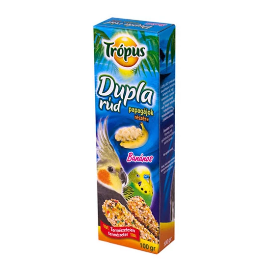 Trópus duplarúd papagájoknak banános 100 g