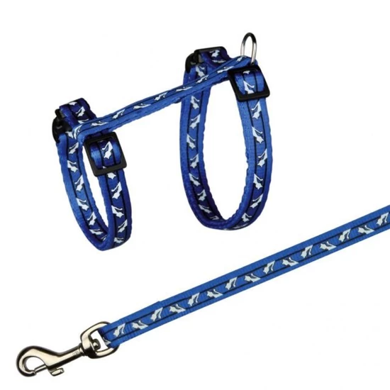 Trixie macska hám müanyag csatos, mintás 27-45cm/10mm/1,2cm