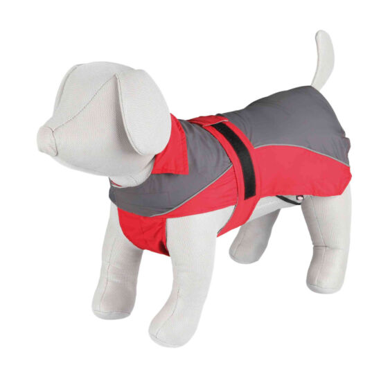 Trixie kutyaruha S esőkabát piros/szürke 42-55 cm X 40 cm