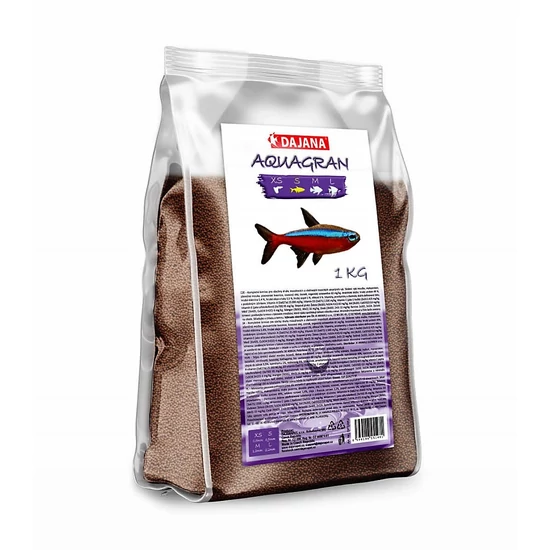 Dajana Aquagran 1 kg (granulált eledel akváriumi halaknak, S méret, 0,9 mm)